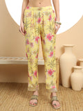 Stunning Yellow Printed Silk Embroidered Kurta Dupatta Set for Festive Look