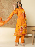 Designer Pure Organza Handworked Kurta Pant & Dupatta Set with Lining