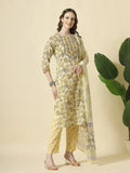 Sophisticated Cream and Brown Sequins Work Kurta Set with a Classy Finish