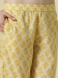Sophisticated Cream and Brown Sequins Work Kurta Set with a Classy Finish