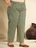 Teal Blue Pure Cotton Kurta Dupatta Pant Set with Intricate Handwork
