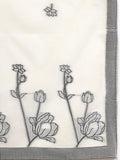 Off White Cotton Jacquard Kurta Set with Sequins Work and Dupatta