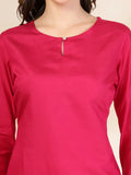 Pink Silk Kurta Set with Palazzo and Dupatta Traditional Partywear