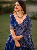 Vaishali Silk Lehenga Set with Dupatta and Unstitched Blouse