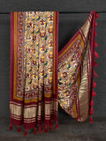 Pure Gaji Silk Dupatta with Tassels for Wedding and Festive Wear