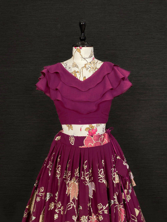 Traditional Wine Color Blouse for Special Occasions